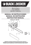 Black & Decker DE40 Instruction manual
