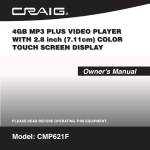 Craig CMP621F System information