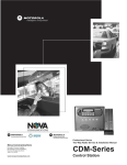 Motorola CDM Series Installation manual