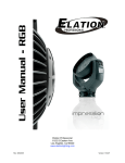 Elation Impression User manual