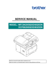 Brother T-8420B Service manual