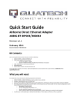 Quatech AirborneDirect ABDG-ET Series User`s manual