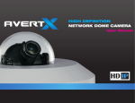 avertX HIGH DEFINITION NETWORK DOME CAMERA User manual