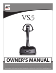 BH FITNESS VS.5 Owner`s manual