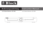 Block VR 100+ Instruction manual