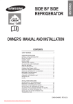 Samsung RS 24 Owner`s manual
