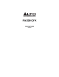 Alto RMX508DFX Specifications