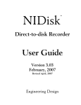 Engineering Design NIDisk User guide