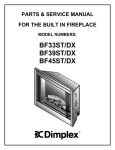 Dimplex BF39ST/DX Service manual
