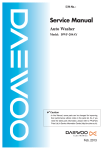 Daewoo DWF-262PS Service manual
