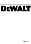 DeWalt D26430 Technical data