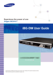 Samsung Ubigate iBG3026 User guide