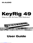 M-Audio KeyRig49e User guide