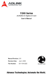 ADLINK Technology 72XX Series User`s manual