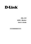 D-Link DSL-310 User`s guide