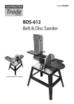 Axminster BDS-612 Instruction manual