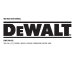 DeWalt 780 Instruction manual