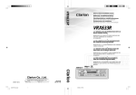 Clarion VRX633R Owner`s manual