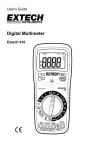 Extech Instruments EX410 User`s guide