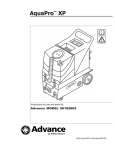 Advance acoustic AquaPro XP Specifications