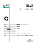 QSC RAVE 80 User manual