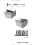 Ricoh G165 Service manual