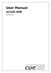 CUE AIRCUE-XM8 User manual