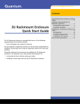 3U Rackmount Enclosure Quick Start Guide