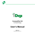 Digi ConnectPort X2 User`s manual