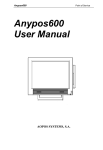 Aopos Anypos600 User manual