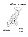 Bluebird SG1314 Specifications