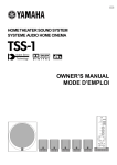 Yamaha TSS-1 Owner`s manual