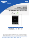 Vollrath 59310 Operator`s manual