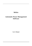 Belkin PMS User`s manual