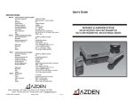 Azden IRR-15 User`s guide