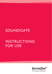 Bernafon SOUNDGATE User guide