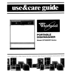 Whirlpool DP3000XR Series User guide