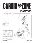Cardio Zone E-CZ300 Owner`s manual