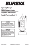 Eureka 410 Series Specifications