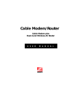 Zoom PCI Cable Modem User manual
