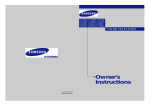 Samsung CL29M9W Operating instructions