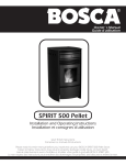 Bosca SPIRIT 500 Pellet Owner`s manual