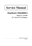 ViewSonic VS11985 Service manual