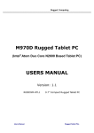 Rugged Computing M970D Operating instructions
