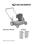 Bluebird PR22B8NRA Operating instructions