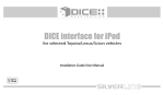 DICE Car Integration Kit for iPod Installation guide