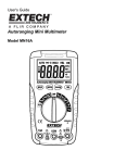 Extech Instruments MN16A User`s guide