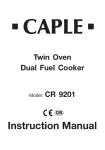 Caple CR 1002 SS Instruction manual