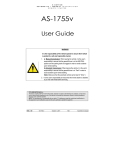 Autostart AS-1755V User guide