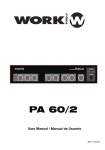 Work Pro PA 60/2 User manual